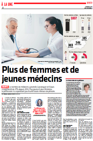 "Plus de femmes et de jeunes médecins" - (NF 14.05.19)